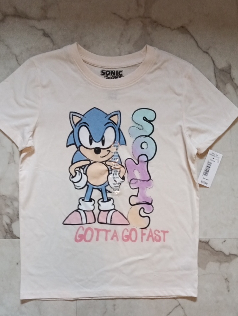 Sonic Gotta Go Fast Short-Sleeve Tee - White